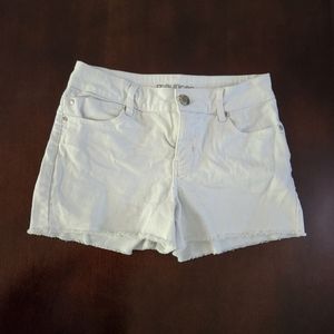 White Maurices Jean Shorts